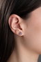 Heliophilia Silver Pendientes de Plata de Ley 925 con Baño de Oro Rosa y Circón